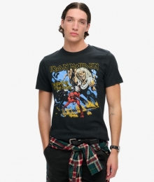 IronMaidenxSuperdryLimitedEditionT-shirtZwartGrootteL