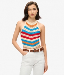 GehaakteHaltertopmetOngelijkeZoomCrmeGrootte40