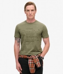 T-shirtmetRelifopdrukGroenGrootteL