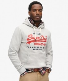 DuoVintageHoodiemetLogoLichtgrijsGrootteM