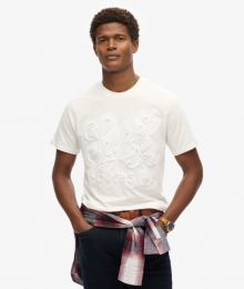 ArchiveT-shirtmetPrintenRelifopdrukWitGrootteL