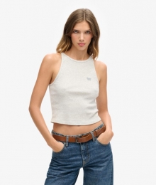 EssentialLogoRacerHemdtopjeLichtgrijsGrootte14-16