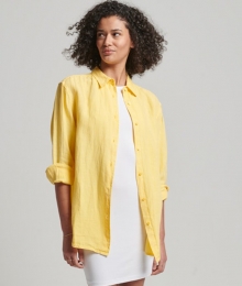 CasualBoyfriend-overhemdvanLinnenOranjeGrootte36