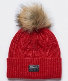 LuxeKabelbeanieGrijsGrootte1SIZE