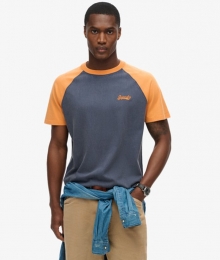 EssentialLogoBaseballshirtBlauwGrootteM