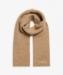 GebreideSjaalmetZachteRibbelBruinGrootte1SIZE