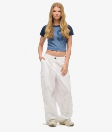 BaggyParachuteBroekWitGrootteML