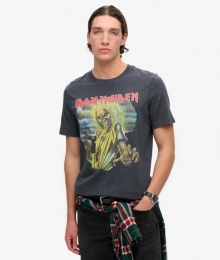 IronMaidenxSuperdryLimitedEditionT-shirtZwartGrootteM