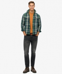 VintageSlimfitJeansvanBiologischKatoenmetRechtePijpenDonkergrijsGrootte3032