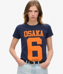 Osaka6T-shirtmetPuffprintBlauwGrootte42