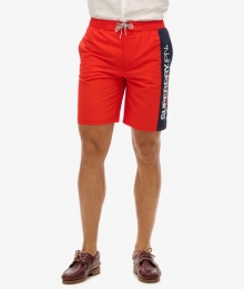 GerecycledeSportswearBoardshortmetLogo-48cmRoodGrootteM