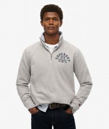 AthleticEssentialsSweatshirtmetHalveRitsGrijsGrootteS