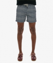 GerecycledeZwemshortmetPrint-38cmBlauwGrootteM