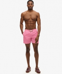 GerecycledeZwemshortmetPrint-38cmRozeGrootteXxl