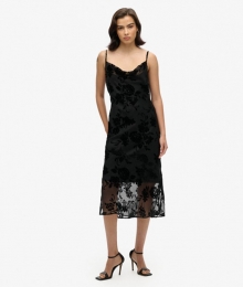 DevorHalflangeMinislipjurkmetWatervalhalsZwartGrootte42