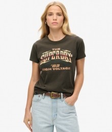 70sRockbandT-shirtmetKapmouwenZwartGrootte38