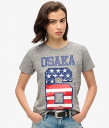 Osaka690sT-shirtmetVlagGrijsGrootte42