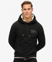 CoreLogoCityHoodiemetLossePasvormZwartGrootteXxl
