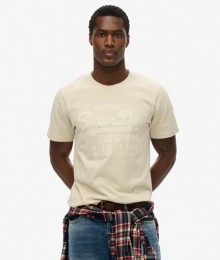 TonalT-shirtmetVintageLogoLichtgrijsGrootteXL