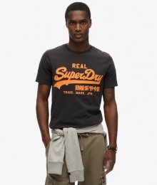 T-shirtmetNeonVintageLogoBruinGrootteM