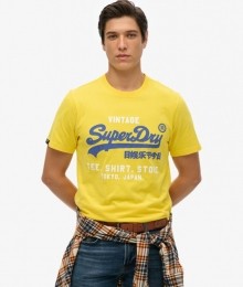 KlassiekVintageT-shirtGeelGrootteM
