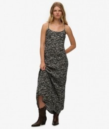 Maxi-slipdressmetSchuineSnedeGreyGrootte42