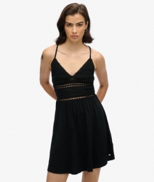 JerseyMin-jurkmetKantenDetailsZwartGrootte40