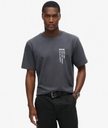 UtilitySportLogoT-shirtmetLossePasvormDonkergrijsGrootteXxl