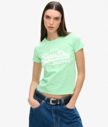 SlimfitT-shirtmetNeonprintGroenGrootte40
