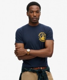 Outdoor-t-shirtmetPrintBlauwGrootteL