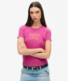 SuperAthleticsT-shirtmetAansluitendePasvormPaarsGrootte40