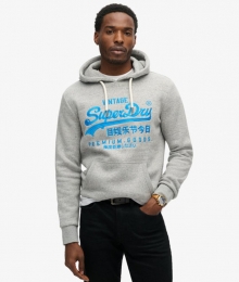 NeonHoodiemetPrintGrijsGrootteL