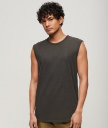 TattooTanktopmetGrafischePrintZwartGrootteS