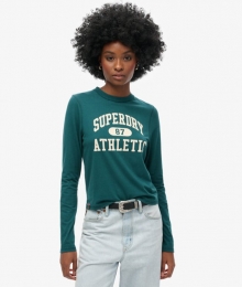 AthleticEssentialsSlimfitRingertopmetLangeMouwenGroenGrootte44