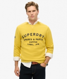 WorkwearSweatshirtmetApplicatieGeelGrootteM