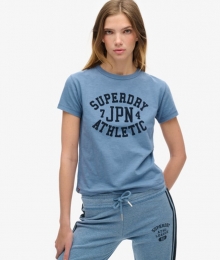 AthleticEssentialsT-shirtmetPrintenAansluitendePasvormBlauwGrootte44