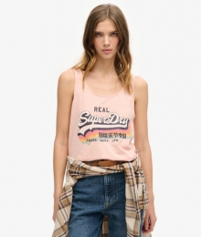 VintageLogoHemdtopjeRozeGrootte40