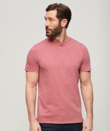 SlubT-shirtmetRondeHalsenKorteMouwenRozeGrootteL