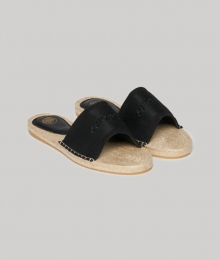 CanvasEspadrilleOverlaySlippersZwartGrootte40