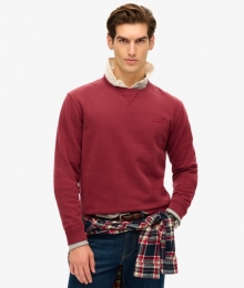 EssentialLogoCrewSweatshirtRoodGrootteM