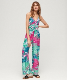 Cami-jumpsuitmetPrintPaarsGrootte38