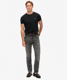 VintageSlimfitJeansvanBiologischKatoenmetRechtePijpenDonkergrijsGrootte3234