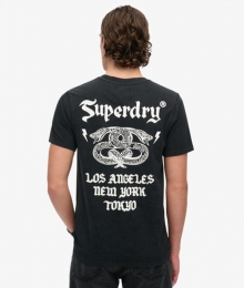 RetroRockT-shirtmetPrintZwartGrootteL