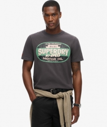 WorkwearT-shirtmetGasolineOpdrukZwartGrootteL