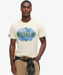 WorkwearT-shirtmetGasolineOpdrukCrmeGrootteM