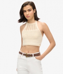 KortGehaaktHaltertopjeCrmeGrootte38