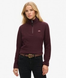 PolarfleecetruimetHalveRitsPaarsGrootte38