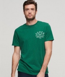 AthleticCollegeT-shirtmetPrintGroenGrootteM