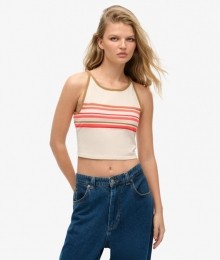 GestreepteVintageSurfTanktopGrijsGrootte44