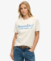 VenueMetallicT-shirtmetRelaxtePasvormWhiteGrootte40